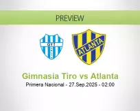 Gimnasia Tiro Atlanta betting prediction (27 September 2025)