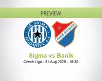 Sigma Baník betting prediction (31 August 2025)