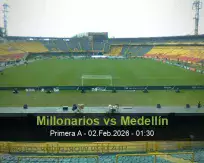 Millonarios Medellín betting prediction (02 February 2026)