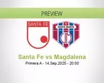 Santa Fe Magdalena betting prediction (14 September 2025)