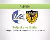 Sutjeska Beitar betting prediction (24 July 2025)
