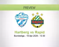 Hartberg Rapid betting prediction (19 April 2026)