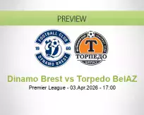 Dinamo Brest Torpedo BelAZ betting prediction (03 April 2026)