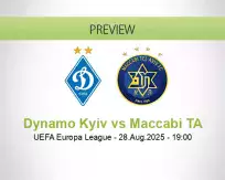 Dynamo Kyiv Maccabi TA betting prediction (28 August 2025)