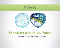 Ethnikos Achna Pafos betting prediction (31 January 2026)