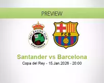 Santander vs Barcelona
