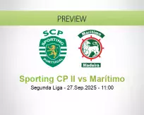 Sporting CP II Marítimo betting prediction (27 September 2025)