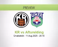 KR Afturelding betting prediction (11 August 2025)