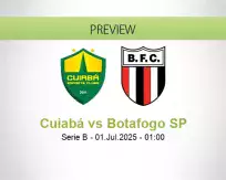 Cuiabá Botafogo SP betting prediction (01 July 2025)