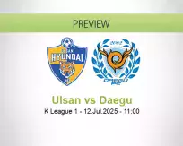 Ulsan Daegu betting prediction (12 July 2025)