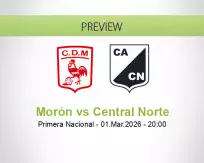 Morón Central Norte betting prediction (01 March 2026)