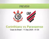 Corinthians Paranaense betting prediction (10 September 2025)