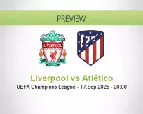 Liverpool vs Atlético