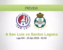 A San Luis Santos Laguna betting prediction (23 April 2026)