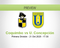 Coquimbo Unido Universidad Concepción betting prediction (21 October 2020)