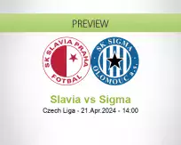 Slavia Sigma betting prediction (21 April 2024)