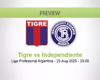 Tigre Independiente betting prediction (22 August 2025)