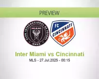 Inter Miami Cincinnati betting prediction (27 July 2025)