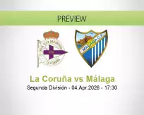 La Coruña Málaga betting prediction (04 April 2026)