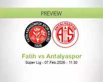 Fatih Antalyaspor betting prediction (07 February 2026)