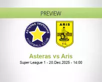 Asteras Aris betting prediction (20 December 2025)