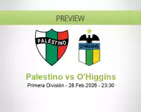 Palestino O'Higgins betting prediction (01 March 2026)