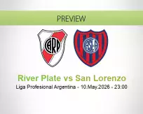 River Plate San Lorenzo betting prediction (10 May 2026)