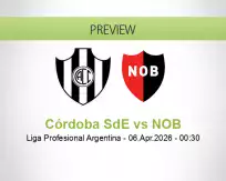 Córdoba SdE NOB betting prediction (06 April 2026)