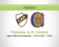 Platense R. Central betting prediction (20 October 2021)