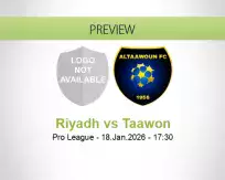 Riyadh Taawon betting prediction (18 January 2026)