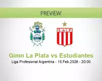 Gimn La Plata Estudiantes betting prediction (15 February 2026)