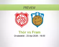 Thór Fram betting prediction (23 April 2026)
