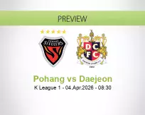 Pohang Daejeon betting prediction (04 April 2026)