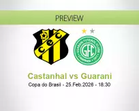 Castanhal Guarani betting prediction (25 February 2026)