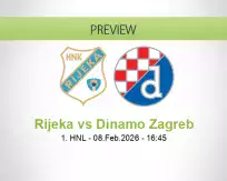 Rijeka Dinamo Zagreb betting prediction (08 February 2026)