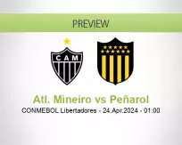 Atl. Mineiro Peñarol betting prediction (24 April 2024)