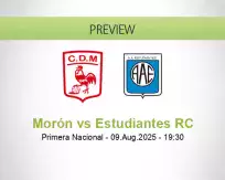 Morón Estudiantes RC betting prediction (10 August 2025)