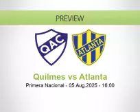 Quilmes vs Atlanta