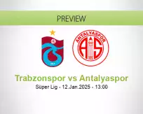 Trabzonspor Antalyaspor betting prediction (12 January 2025)