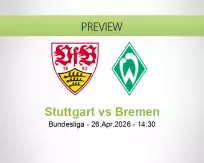 Stuttgart Bremen betting prediction (26 April 2026)