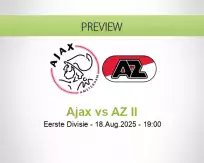 Ajax AZ II betting prediction (18 August 2025)