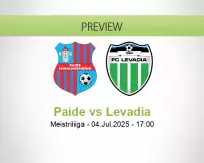 Paide Levadia betting prediction (04 July 2025)