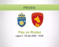 Pau Rodez betting prediction (03 January 2026)