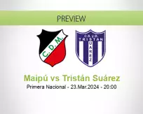 Maipú Tristán Suárez betting prediction (23 March 2024)