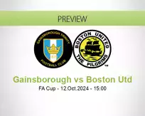 Gainsborough Boston Utd betting prediction (12 October 2024)