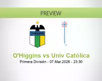 O'Higgins Univ Católica betting prediction (07 March 2026)