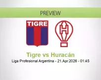 Tigre Huracán betting prediction (21 April 2026)