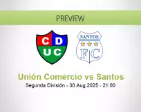 Unión Comercio Santos betting prediction (31 August 2025)