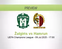 Žalgiris Hamrun betting prediction (09 July 2025)