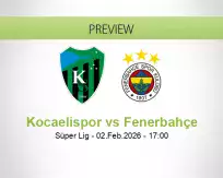 Kocaelispor Fenerbahçe betting prediction (02 February 2026)